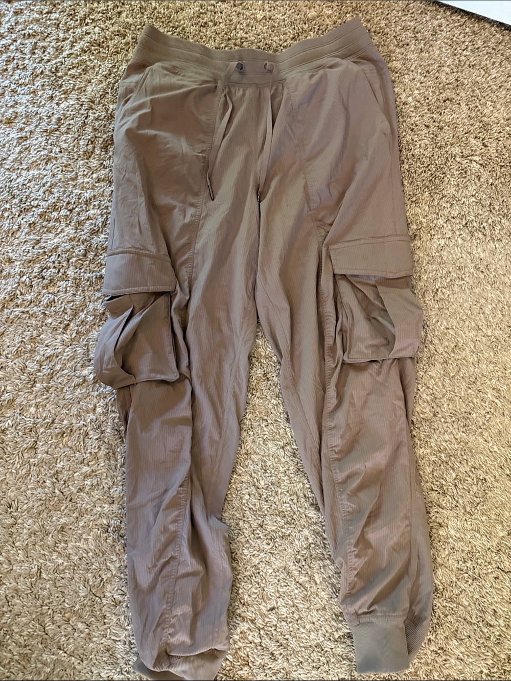 lululemon athletica Taupe Cargo Jogger Pants